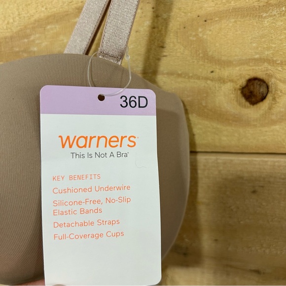 NWT  Warner's 36D Lightly Lined Cushioned Underwire Bra Detachable Straps - Picture 3 of 6